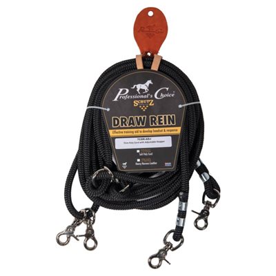 Professional's Choice German Reins with Adjustable Stopper